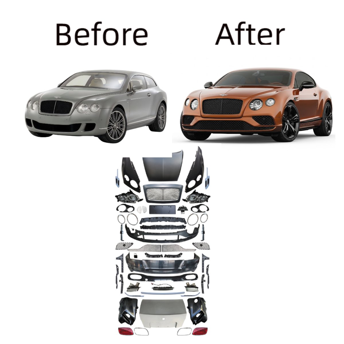 Continental GT (2005-2012) Up to 2019 Facelift Kit
