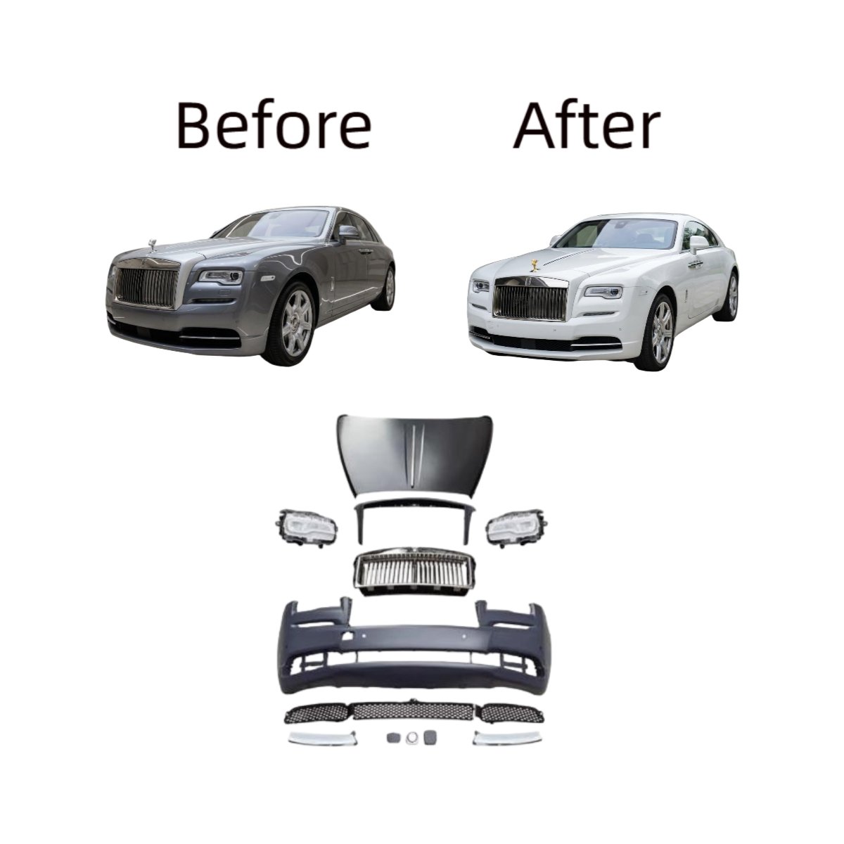 2013-2016 Upgrade 2017-2018 Bodykit Series I to Series II upgrade