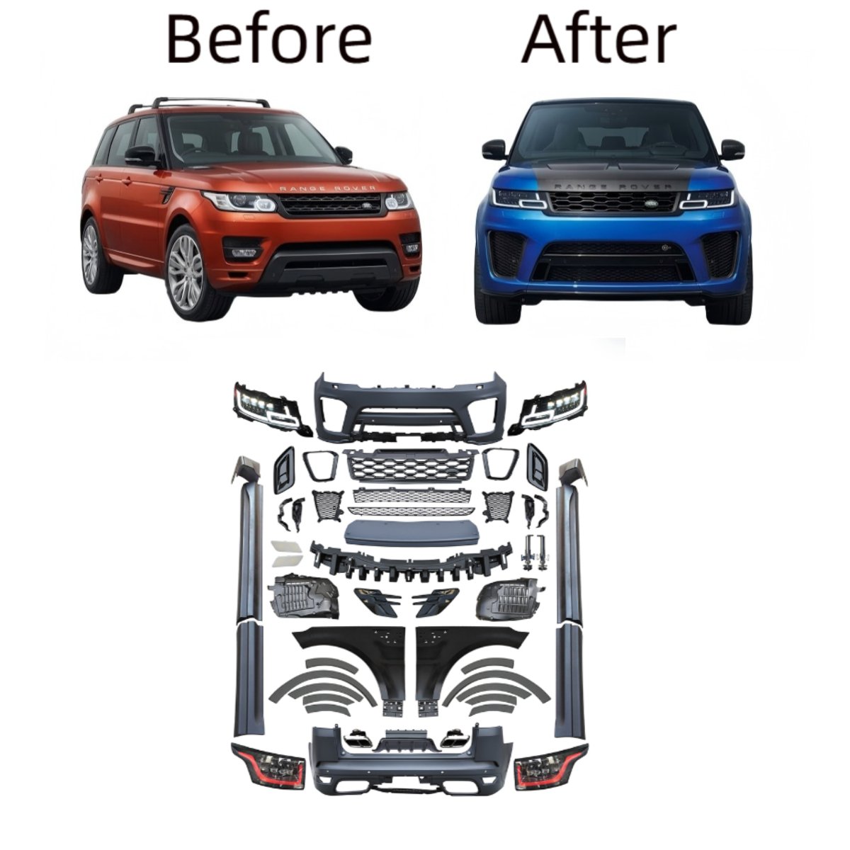 Range rover sport 2014-2017 up 2022 SVR Bodykit