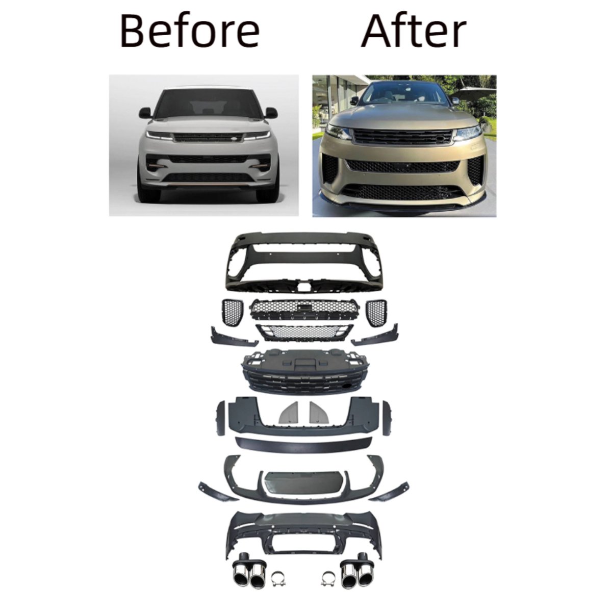 2023 range rover sport SVR Bodykit