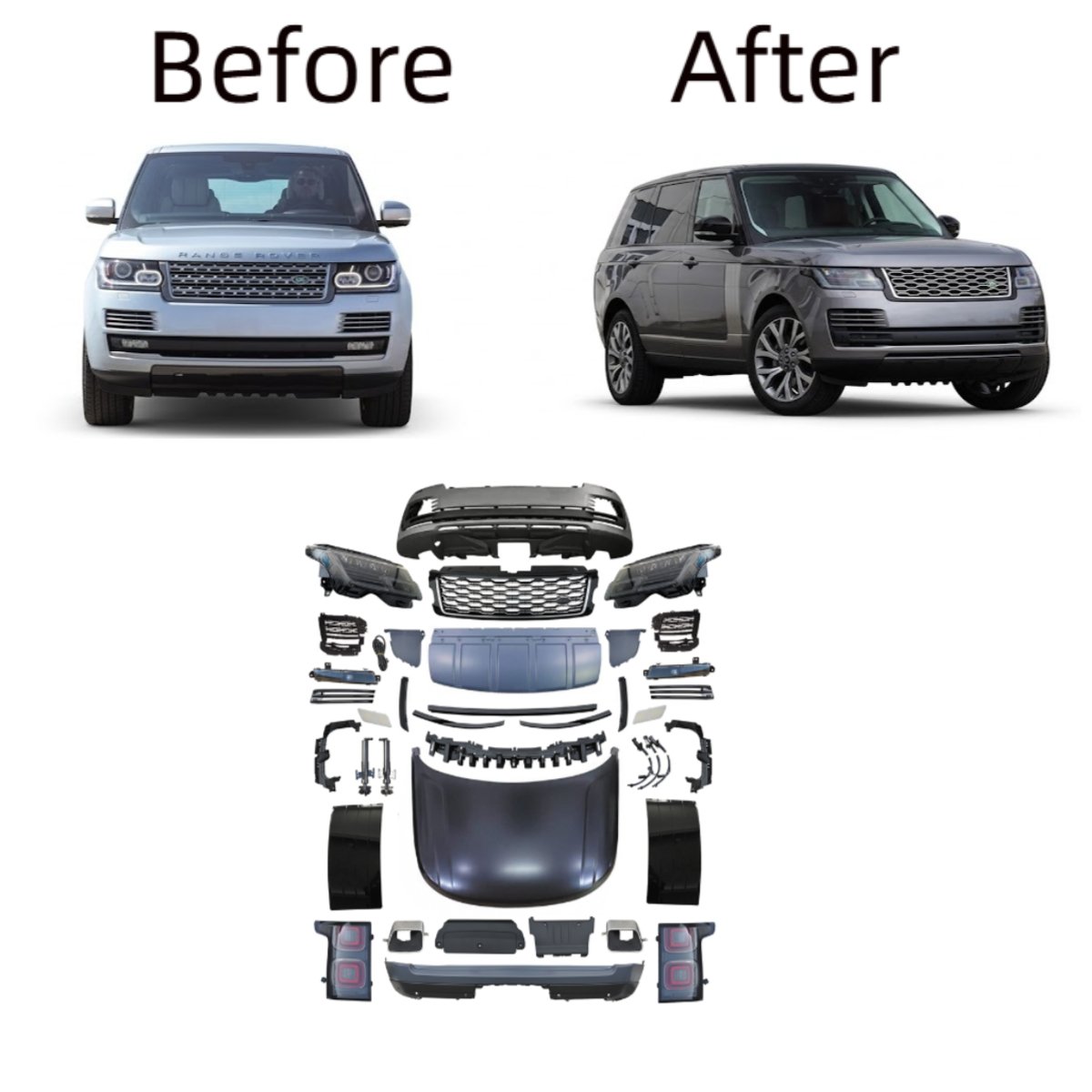 For 2013-2017 upgrade 2022 OEM bodykit