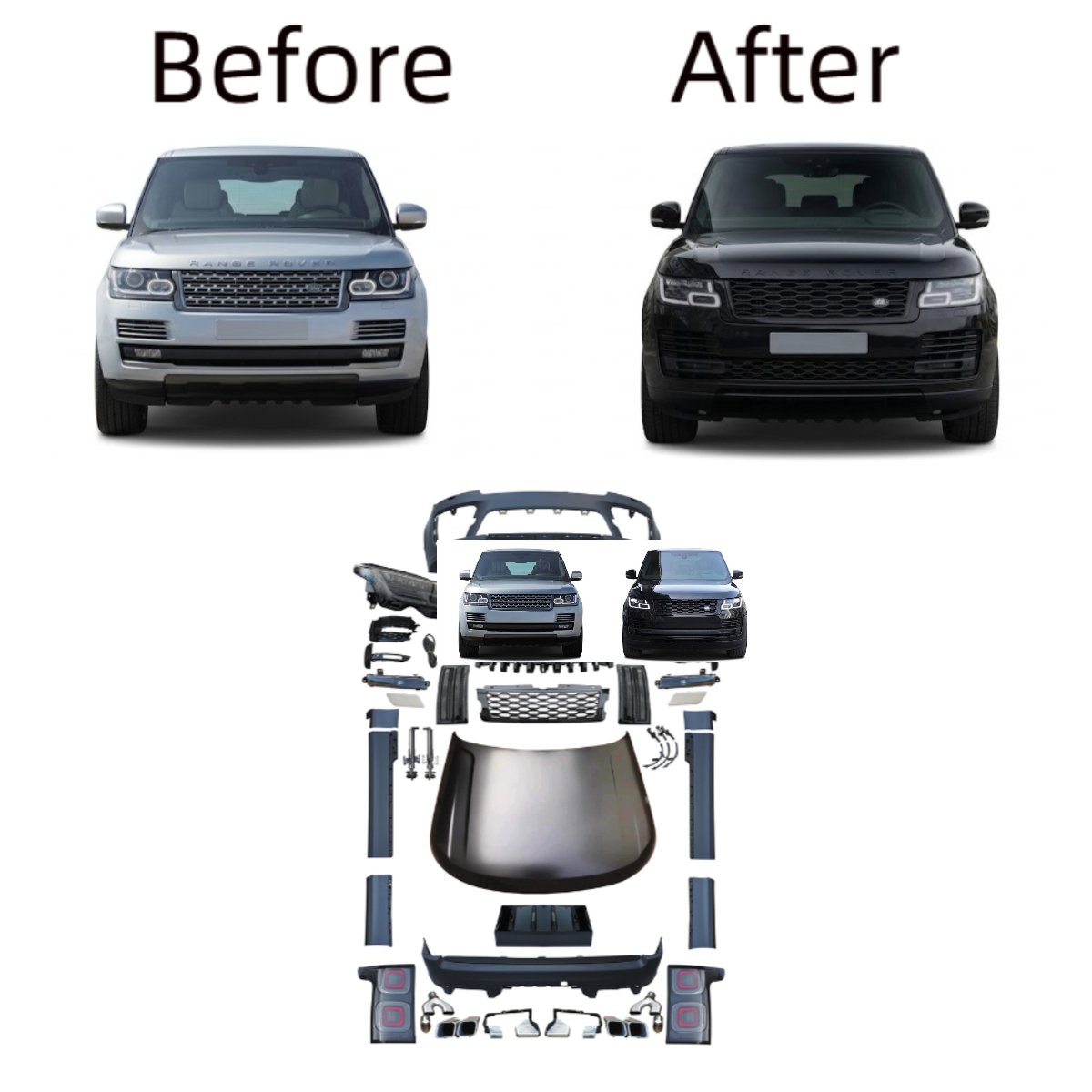 Range Rover For 2013-2017 upgrade 2022 SVO bodykit
