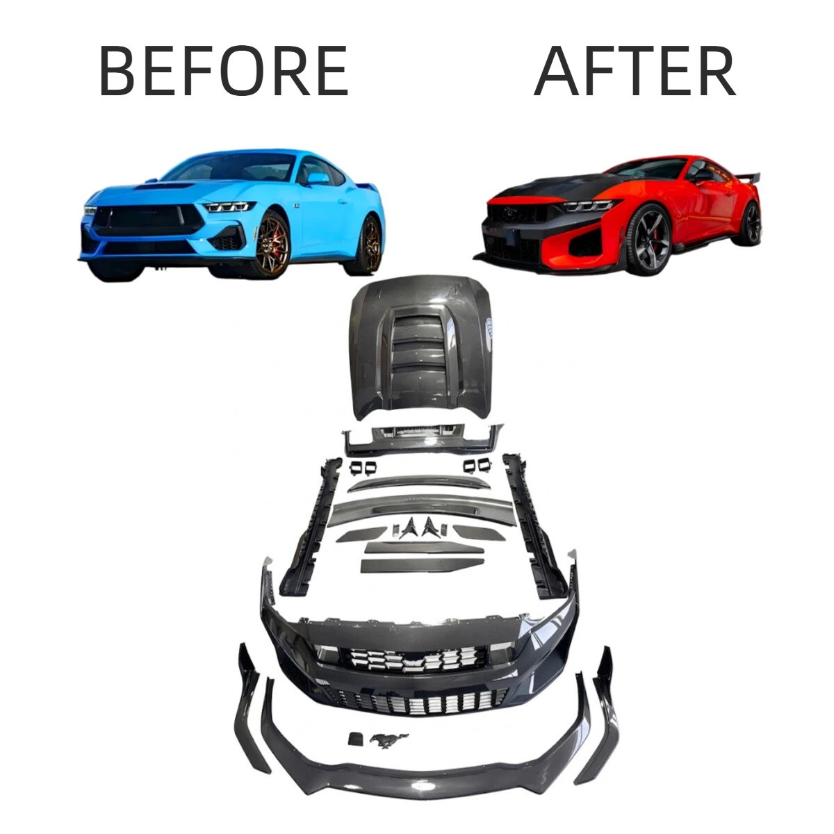 2024-2026 S650 Mustang to Dark Horse Complete Body Kit Conversion