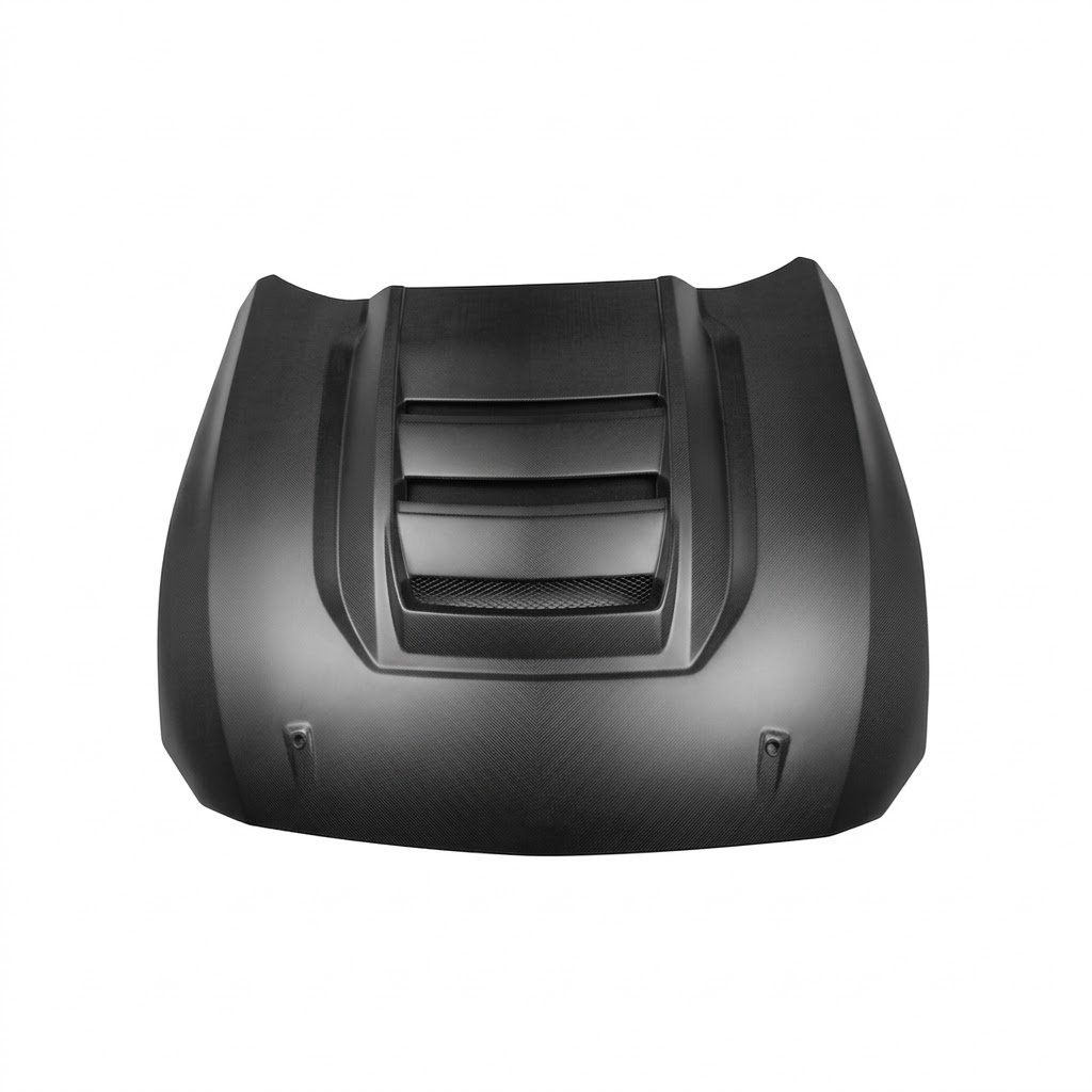 Ford Mustang S650 Dark Horse Style Carbon Fiber Hood Bonnet